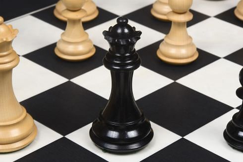 The Honour of Staunton (HOS) Series Weighted Chess Pieces in Ebony & Box Wood - 4.0