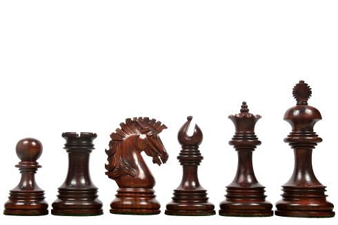 4.2 Rare American Staunton Luxury Chess Pieces Set - Triple