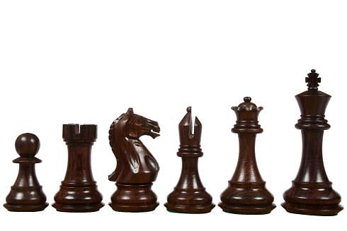 Analysis Chess Pieces – 30 Black & Natural Pieces w/ Felt Bottoms