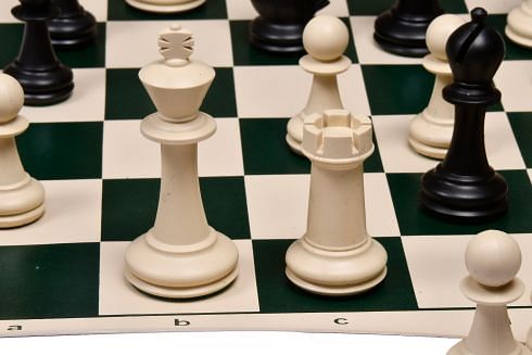 The Checkmate Series Plastic Chess Set (32 Pieces) Heavily