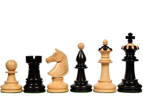 The 1935 Warsaw Capablanca Simultaneous Chess Set Reproduction in Ebony and Boxwood - 3.8