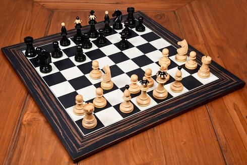 Lot #655. Capablanca Commemorative Staunton Chess Pieces