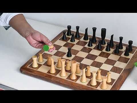 Minimalist Series Midnight Contemporary Chess Pieces in Ebonized Boxwood & Box Wood - 3.4