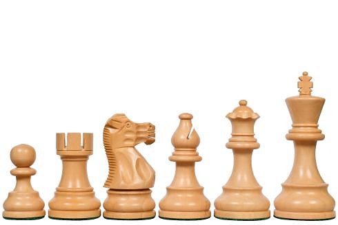 The Smokey Staunton Series Chess Pieces in Sheesham & Boxwood - 3.8