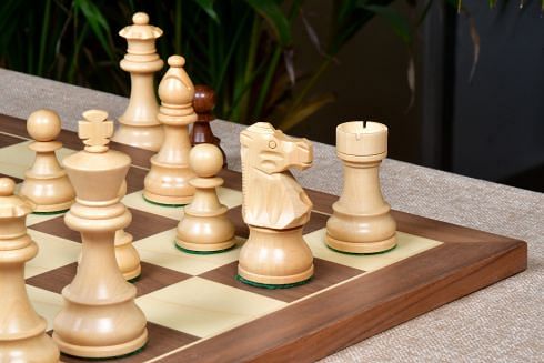 Buy Reproduced French Lardy Chess Pieces in Sheesham & Walnut