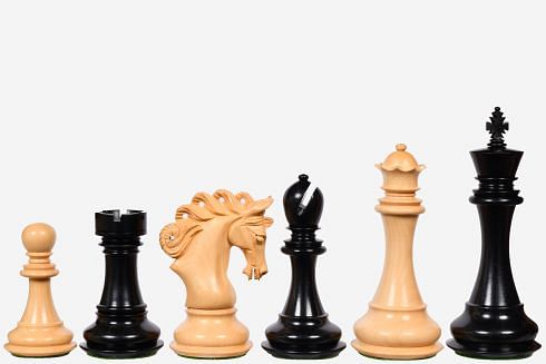 The Pegasus Series Artisan Staunton Chess Pieces ver 2.0 in Ebony / Boxwood - 4.6