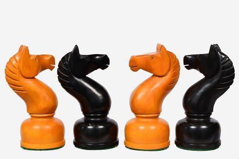 CLEARANCE SALE Hand Made and Burnt Mikhail Tal Chess Pieces in 