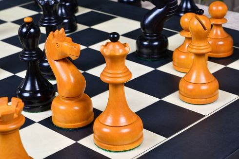 CLEARANCE SALE Hand Made and Burnt Mikhail Tal Chess Pieces in 