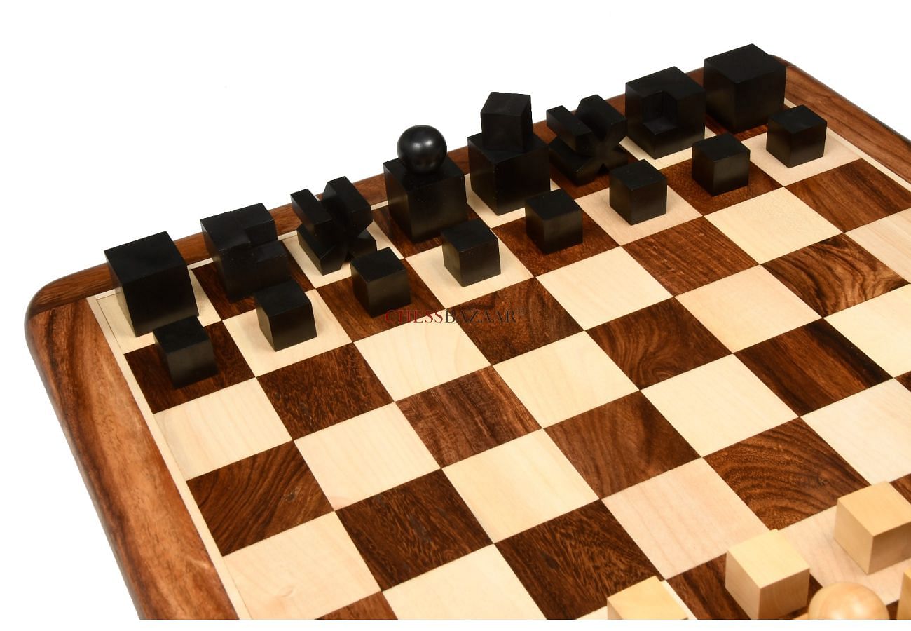 Bauhaus Chess Pieces Handmade Wooden Chess Pieces Set Chess 