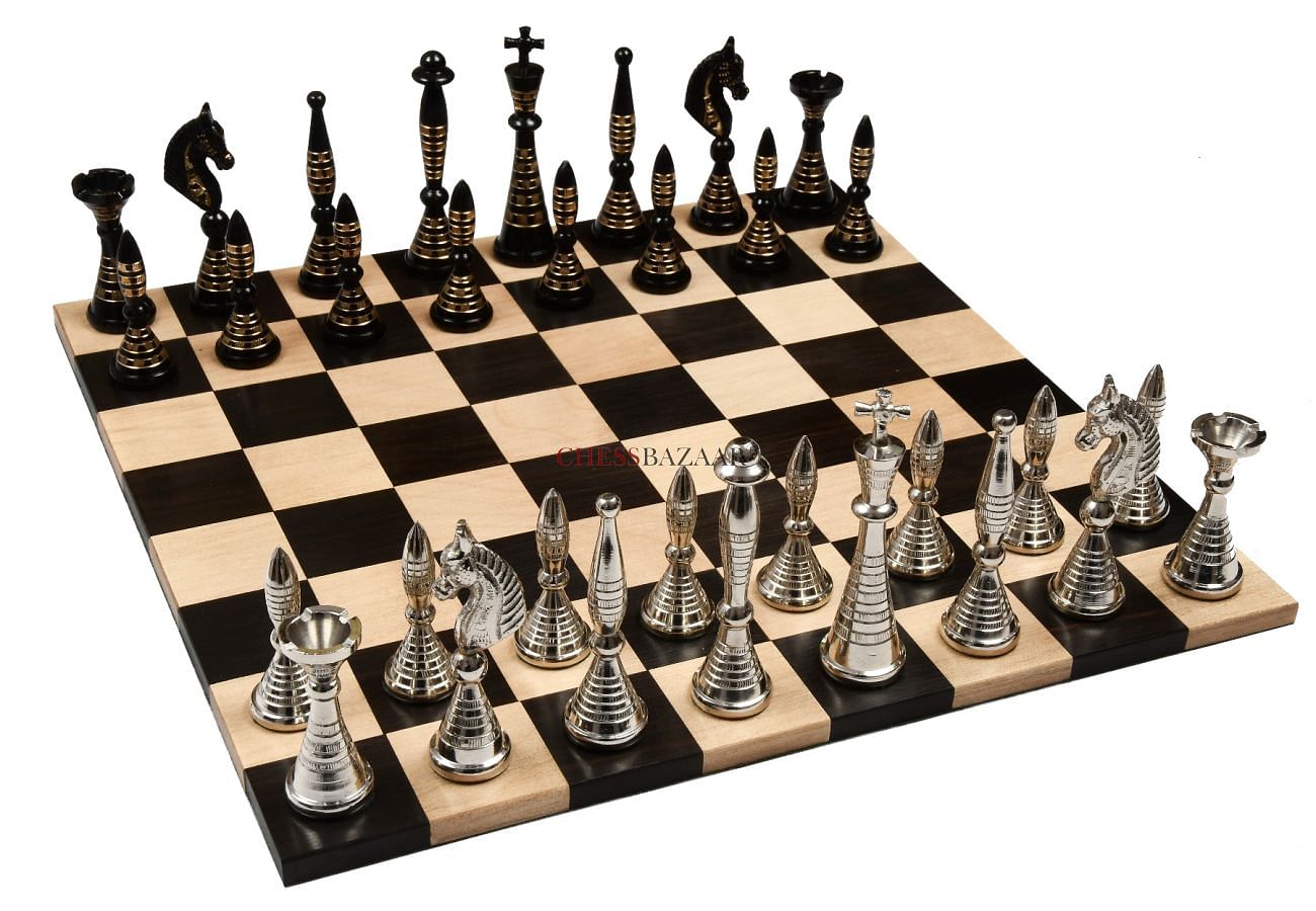 Full Set Giant Deluxe Chess Pieces With Board High End -  UK