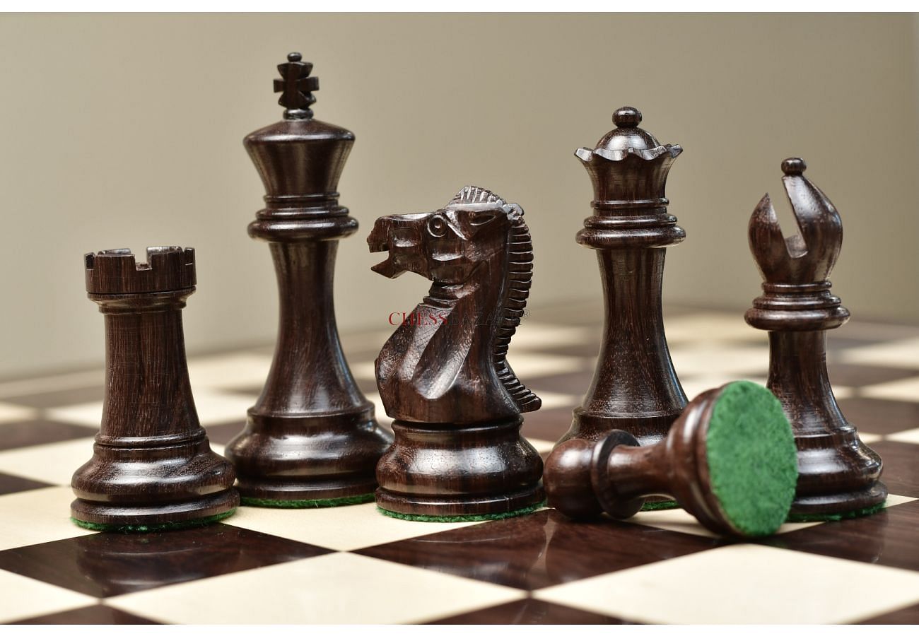 Combo of Paperweight Rook, Bishop & Pawn Chess Pieces in Box Wood