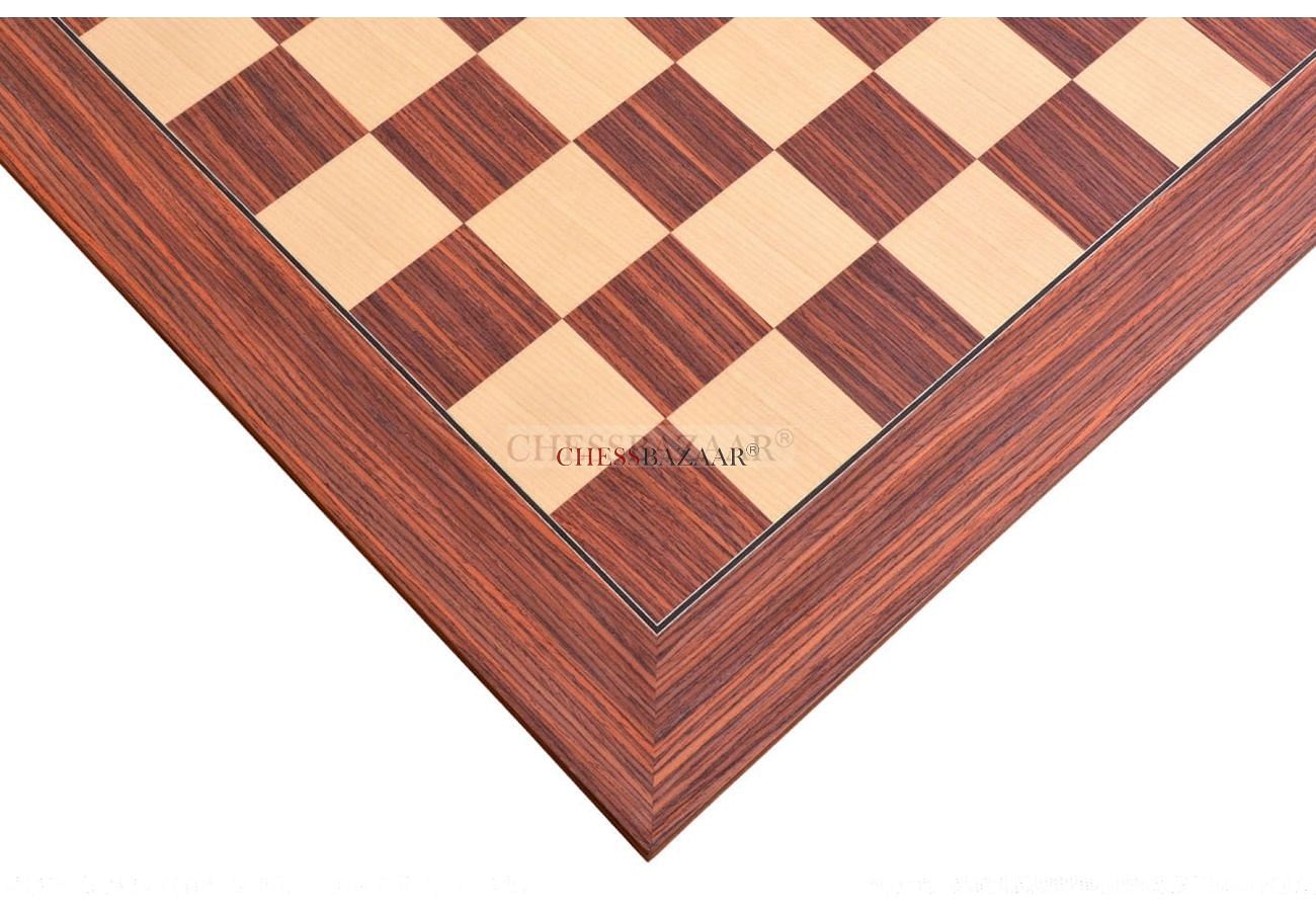 21.6” Mahogany wooden chess board with coordinates