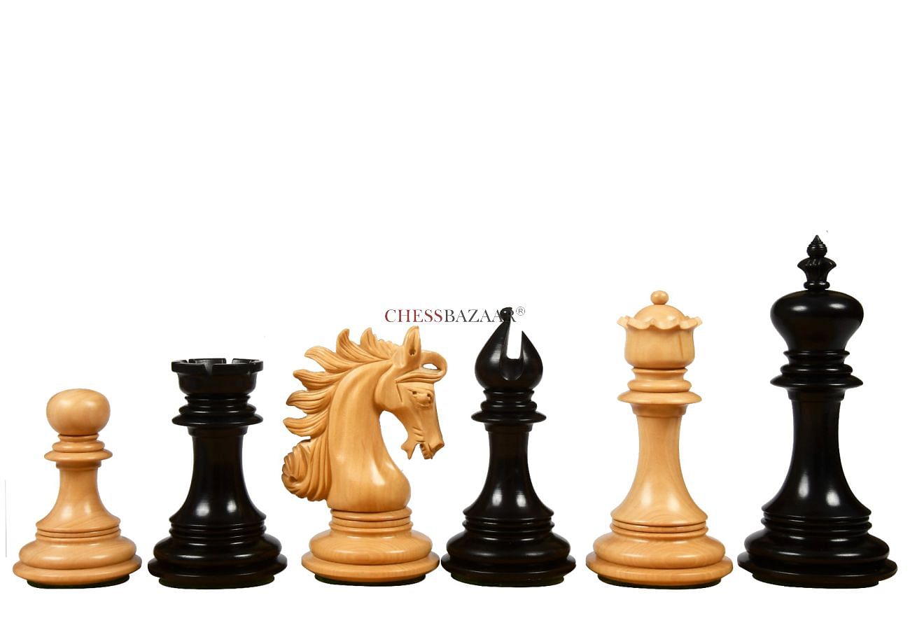 Premier Chess Pieces Royal Knight Staunton King Size 4-1/2 Blood