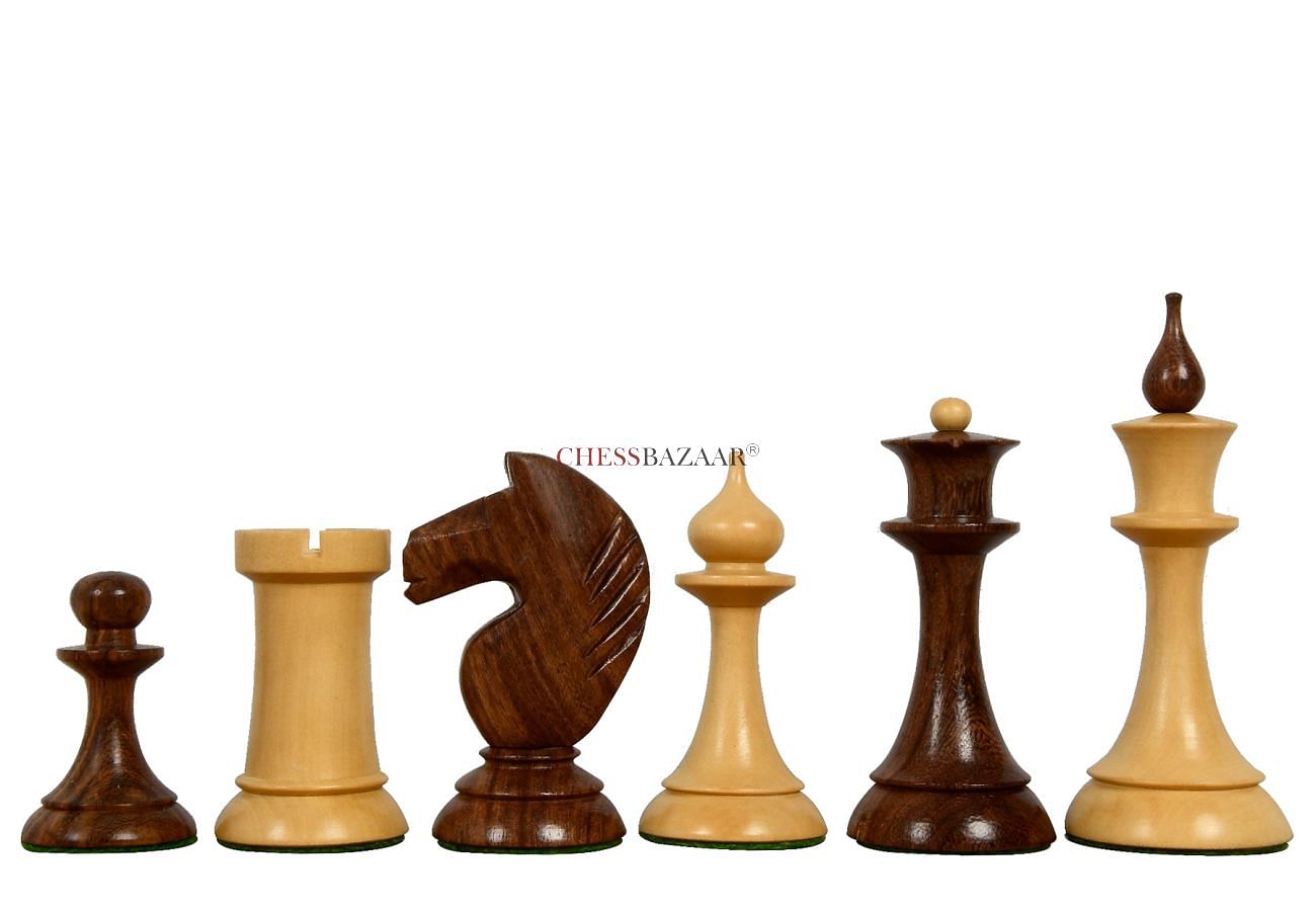 The Queen's Gambit Final Game Chess Set Ebonized & Boxwood Pieces with Queen's  Gambit Board - 4 King - The Chess Store