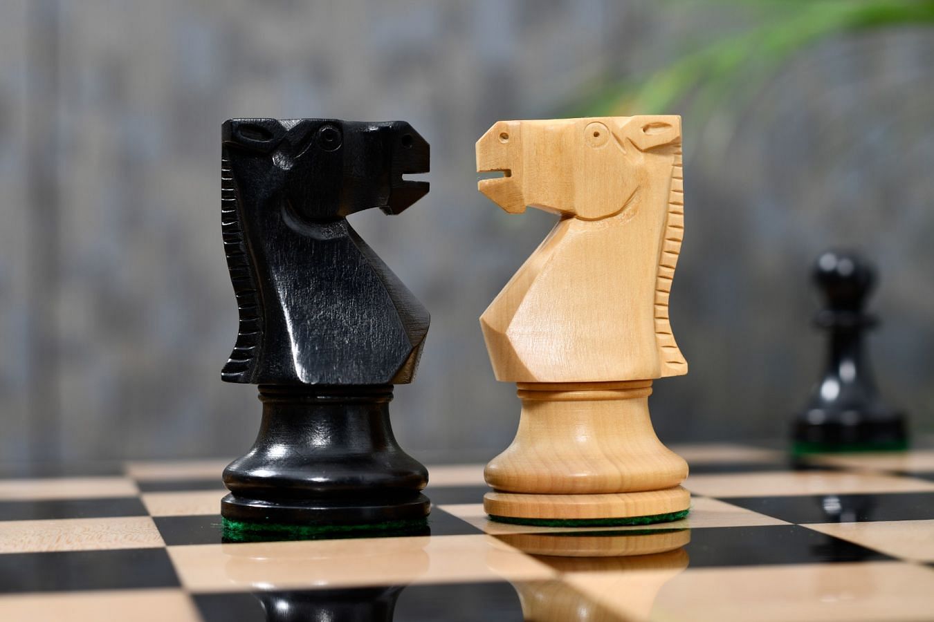 The Old Vintage English Staunton Series Chess Pieces in