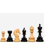 The Indian Chetak II Customized Lead Weighted Staunton Wood Chess Pieces in Ebony wood / Box Wood - 4.3" King extra Queens