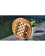 Travel Series Wooden Folding Magnetic Chess Set In Sheesham Wood 9 Inch Board