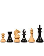 The Fierce Knight Staunton Wooden Chess Pieces in Indian Ebonized Wood & Box Wood - 3.5" King
