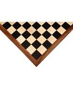 Wooden Chess Board in Ebony & Maple with Sheesham Wood Frame 21.8" - 60 mm