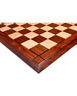 Deluxe Bud Rosewood / Maple Wooden Chess Board  23" - 60 mm