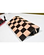 Folding Solid Wood Chess Board in Ebony Wood & Maple Wood - 12.5" - 40mm