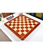 Wooden Chess Board Rounded Edge Blood Red Bud Rose Wood 23" - 60 mm