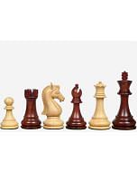 The Candidates Series Staunton Chess Pieces in Bud Rose / Box Wood - 3.75" King