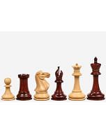 The Staunton Series (Jaques Pattern) Chess Pieces in Bud Rose & Box Wood - 3.4" King