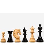 American Adios Series Luxury Chess Pieces in Ebony / Box Wood - 4.4" King