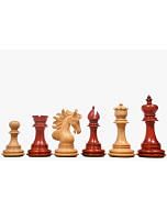 The Arabian Knight Series Artisan Staunton Chess Pieces in Bud Rose & Box Wood - 4.2" King