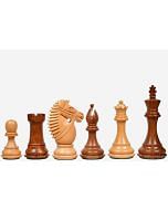 The Bridle Knight Series Wooden Chess Pieces in Sheesham & Box Wood - 4.0" King 