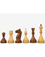 Reproduced 1961 Soviet Championship Baku Chess Pieces in Sheesham / Box wood - 4" King