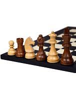 Tournament Series Staunton Chess Pieces with German Knight in Sheesham & Box Wood - 3.75" King