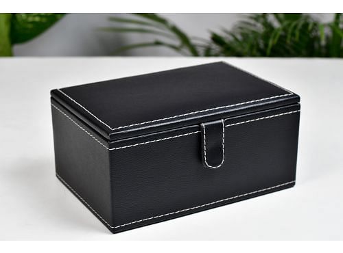 Leatherate Storage Box for Storing Chess Pieces 3" to 4" 